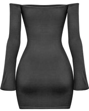 Load image into Gallery viewer, Belen Off The Shoulder Dress (black)
