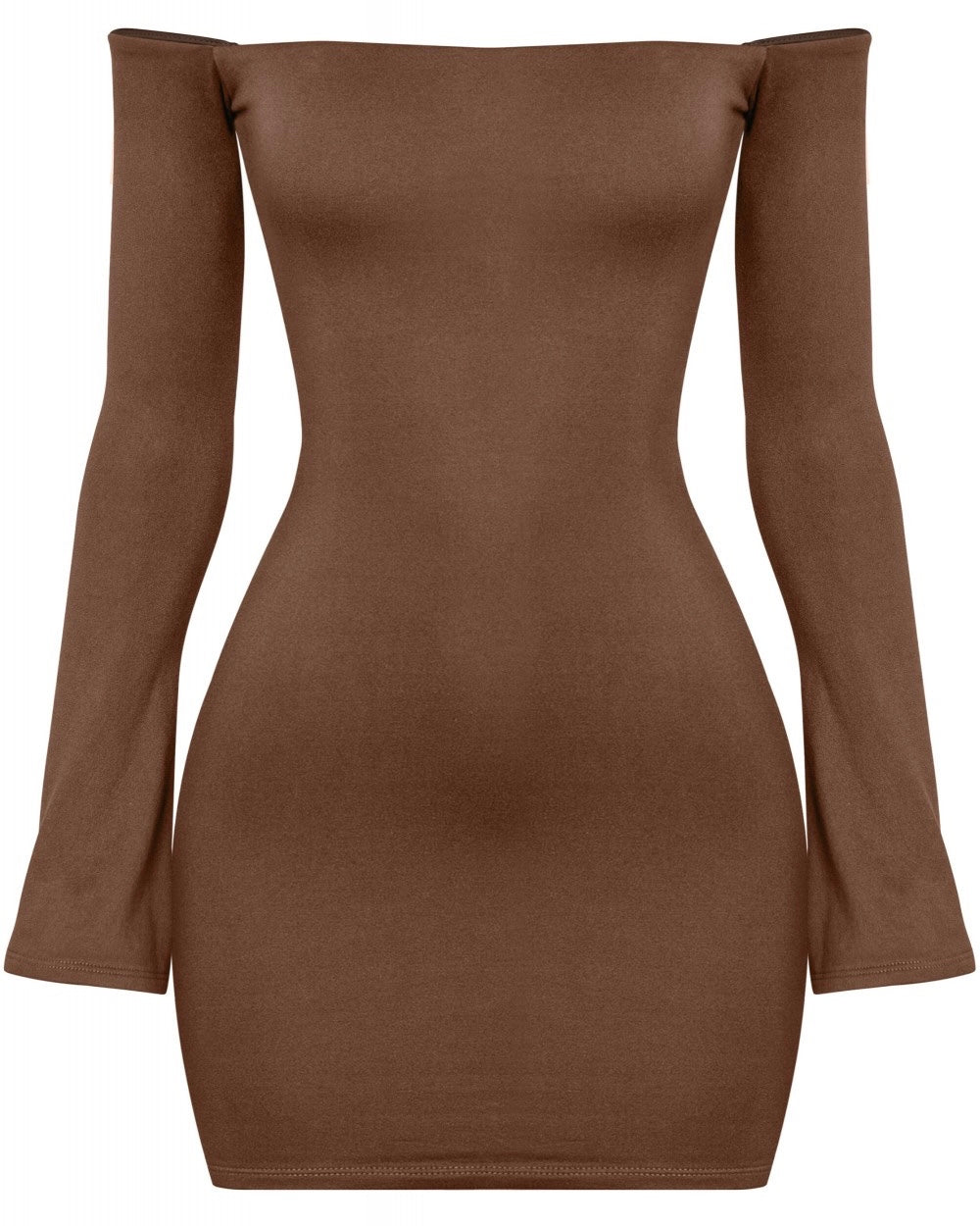 Belen Off The Shoulder Dress (brown)