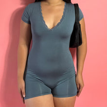 Load image into Gallery viewer, Suki Romper (slate blue)
