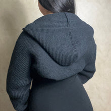 Load image into Gallery viewer, Hooded Shrug (black)
