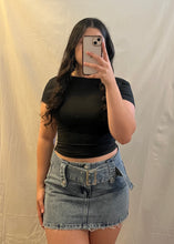 Load image into Gallery viewer, Washed Denim Skirt (blue)
