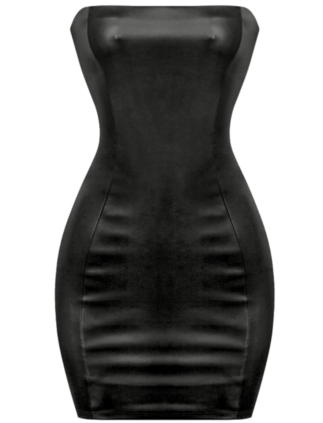 Faux Leather Dress (black)