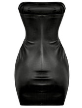 Load image into Gallery viewer, Faux Leather Dress (black)
