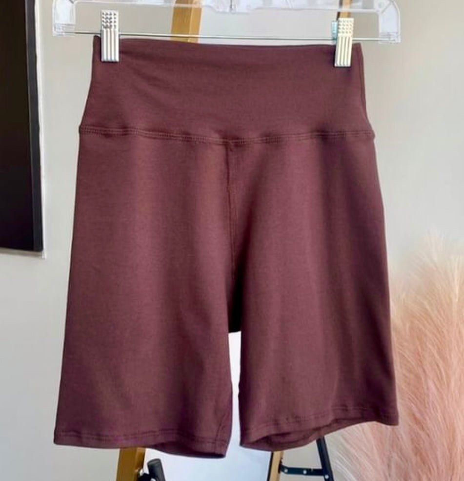 Brown Biker Shorts