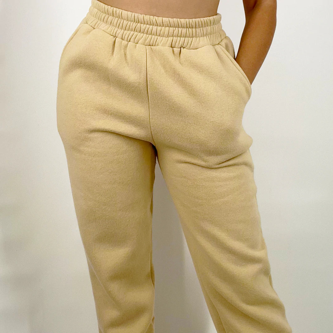 Tan Joggers